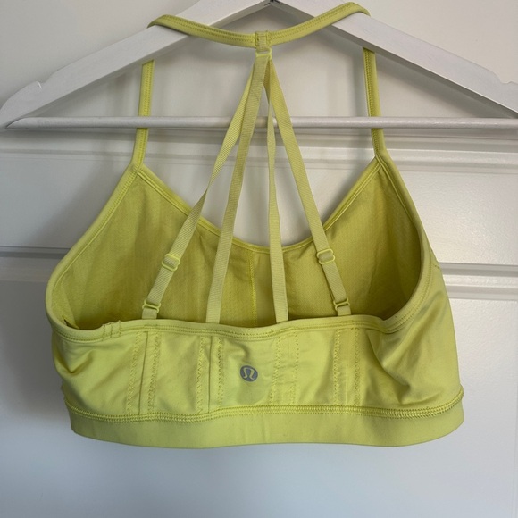 Lululemon Athletica Yellow Breathe Easy Sports Bra - Picture 1 of 3
